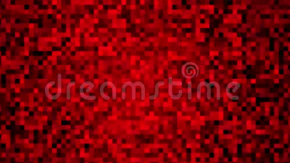 动画红色方块图案背景4K视频的预览图