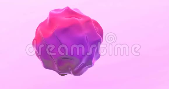 生动的粉红色浮动元表3d镜头视频的预览图