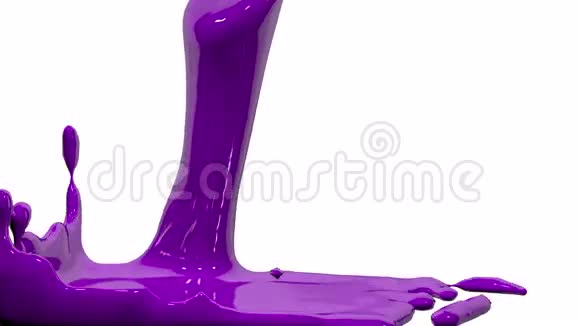 紫色不透明液体填充屏幕隔离在白色全高清视频的预览图