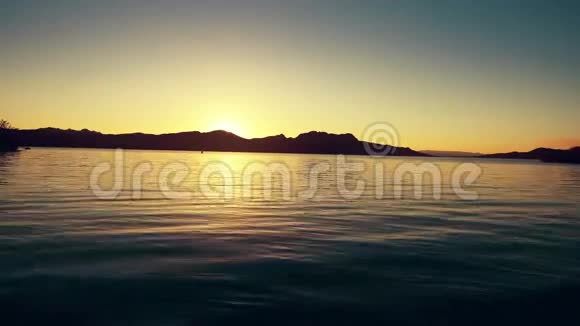 美丽的风景广角观哈沃苏湖视频的预览图