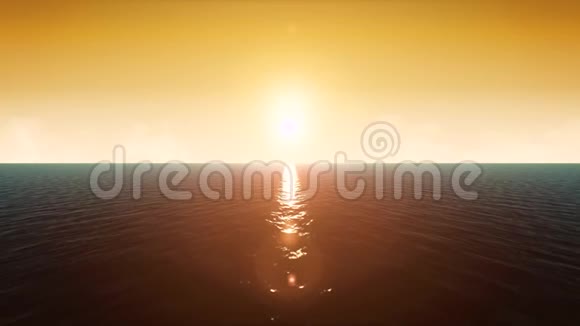 日落海洋景观环视频的预览图
