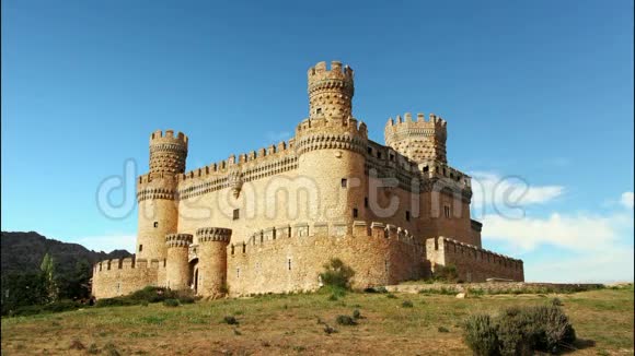 旧城堡在斯潘曼萨纳雷斯时间流逝视频的预览图