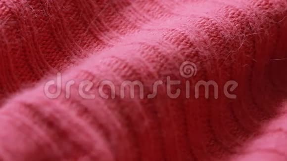 红色羊毛精纺毛衫图案可以用作背景视频的预览图