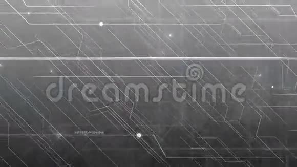 灰色抽象高科技技术模式视频的预览图
