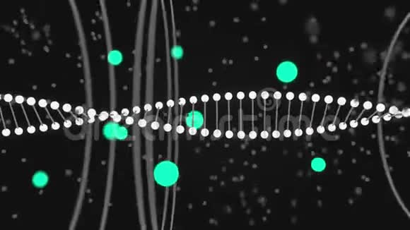 自旋DNA分子和粒子视频的预览图