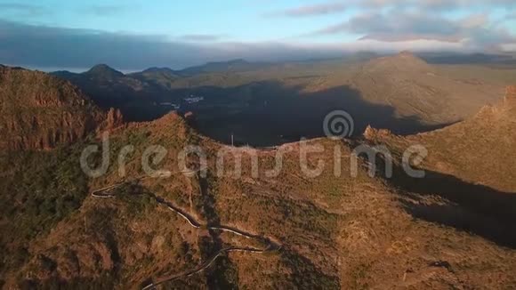 从马斯卡的岩石高度看特内里费加那利群岛西班牙视频的预览图