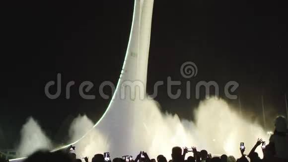 晚上在索契唱歌喷泉视频的预览图