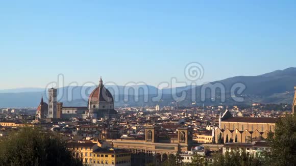 从皮亚扎尔米开朗基罗佛罗伦萨的景色视频的预览图