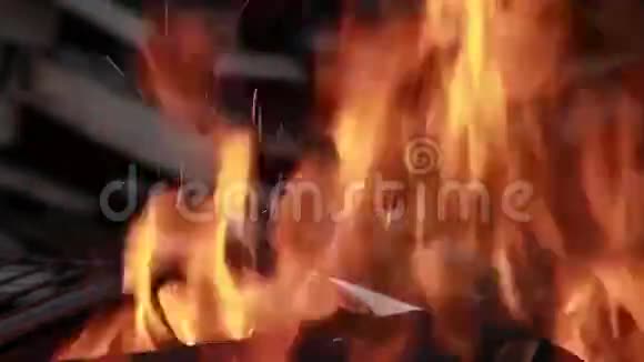 火焰篝火靠近视频的预览图