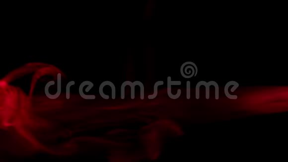 抽象的红色烟波视频的预览图