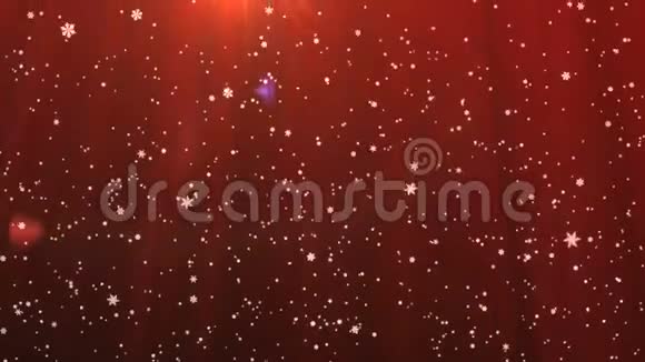 暗红色背景下的雪视频的预览图