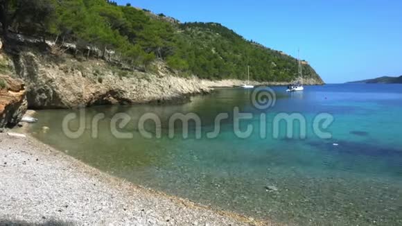 希腊基法洛尼亚岛海滩和地貌视频的预览图