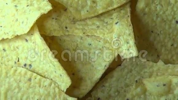 玉米片玉米片玉米片垃圾食品零食视频的预览图