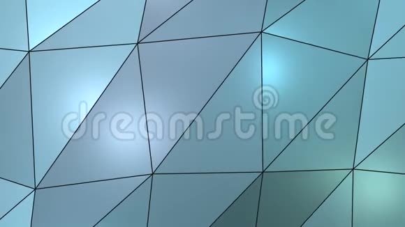 五颜六色的挥动三角形图案表面摘要3D背景视频的预览图