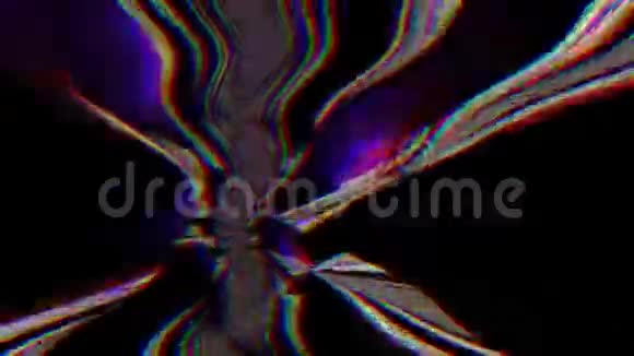 五颜六色的计算机错误效果光线泄漏闪闪发光的背景视频的预览图