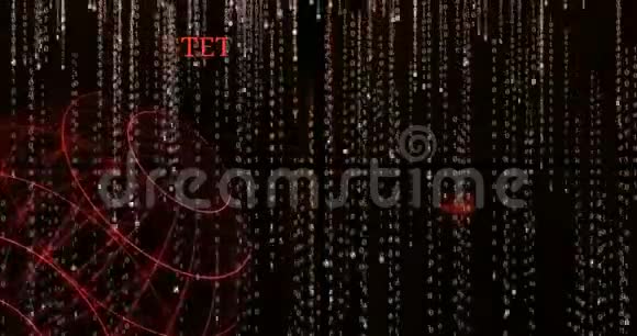 发光绳UDT符号对下降的二进制代码符号视频的预览图