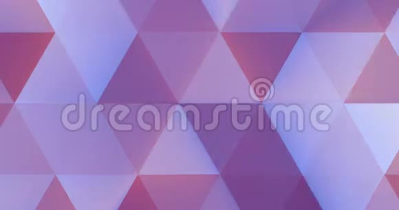 抽象紫色和粉红色几何多色三角形图案与无缝过渡颜色运动视频的预览图