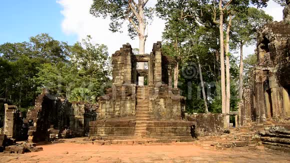 柬埔寨吴哥窟古寺遗址视频的预览图