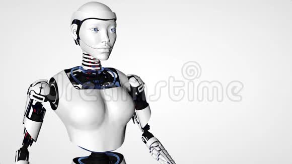 机器人机器人机器人机器人女人赛博格未来科技人工智能计算机技术类人科学视频的预览图