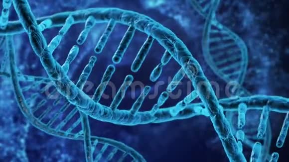 DNA细胞模型研究概念三维渲染视频的预览图