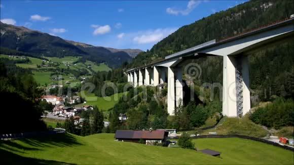 高速公路Brennerautobahn视频的预览图