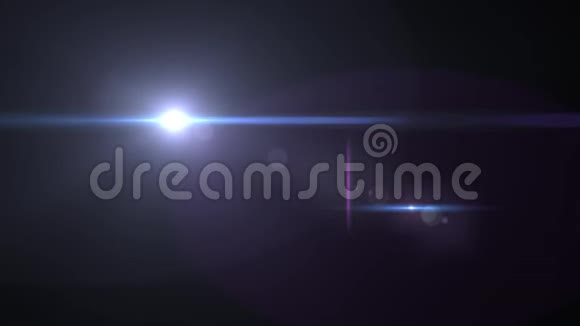 光耀斑在镜头后面旋转视频的预览图