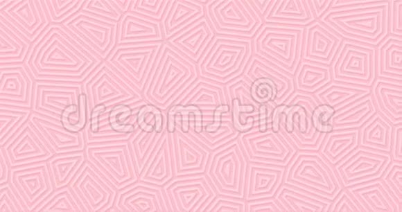 浅粉红色哑光几何表面背景随机抽象线形状循环移动视频的预览图