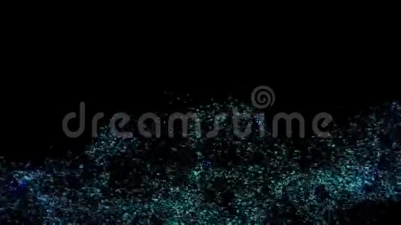 蓝色金光闪闪的魔尘粒子视频的预览图