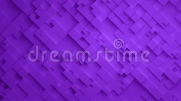 紫色几何方形墙挥动背景无缝回路4K超高清视频的预览图