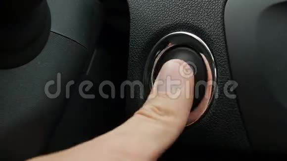 发动机启动停止按钮从现代汽车内部视频的预览图