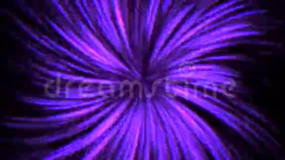 80年代风格的抽象运动紫色螺旋线循环动画复古背景视频的预览图