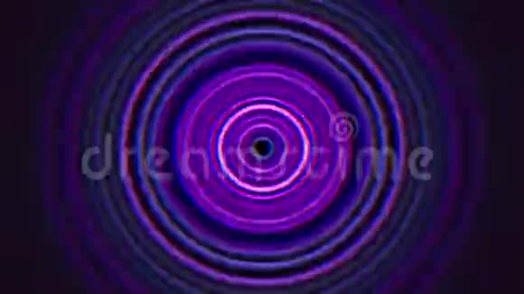 80年代风格的抽象运动紫色螺旋线循环动画复古背景视频的预览图