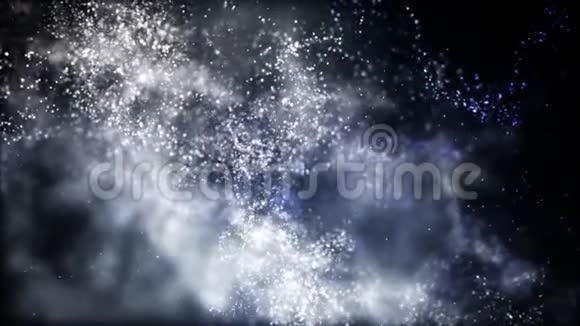 抽象运动背景闪耀飞行粒子视频的预览图