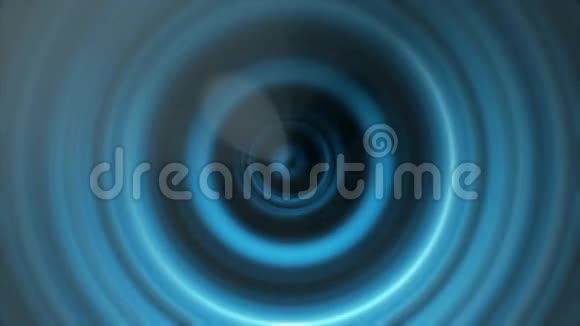 抽象蓝色发光圆圈的运动无缝环视频的预览图