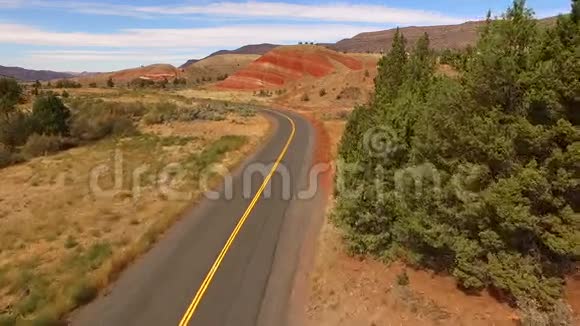美国俄勒冈州北美彩绘山化石床视频的预览图