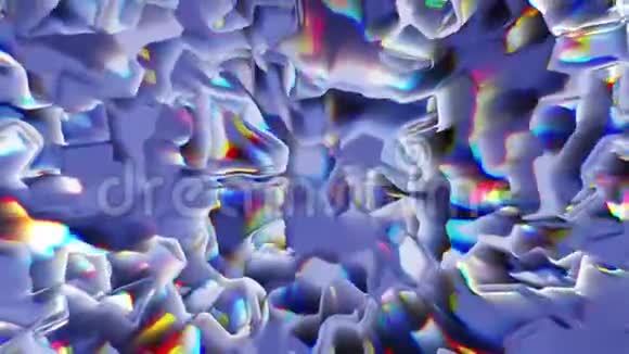 带有放射光的抽象催眠色彩的背景视频的预览图