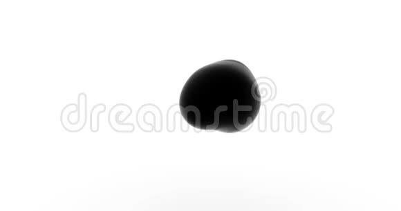 黑色有机气泡3d镜头视频的预览图