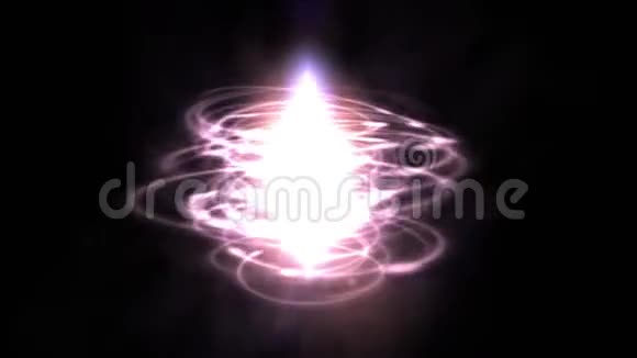 旋转技术能量和耀斑动态射线光纤背景视频的预览图