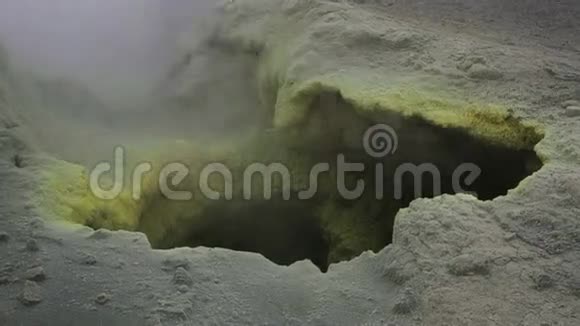 穆特诺夫斯基火山口的富马尔活动视频的预览图