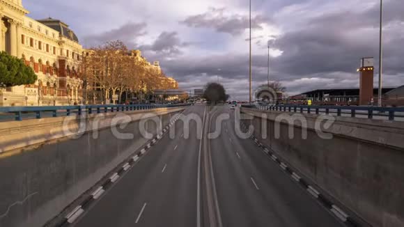 马德里市交通滞后视频的预览图