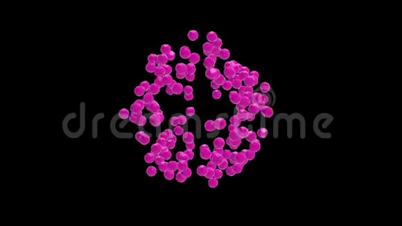 紫色多角水晶爆炸动画背景新质量通用运动动态动画彩色欢乐视频的预览图
