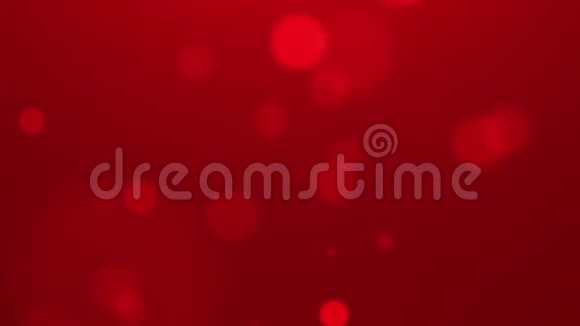 红色Bokeh抽象圣诞节背景视频的预览图