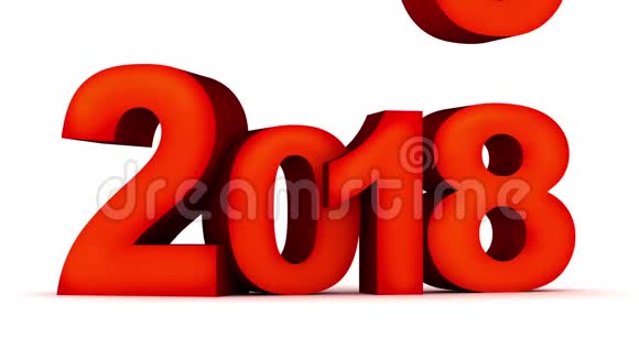 在白色背景和阿尔法频道上签下2019年新年视频的预览图