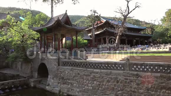 金慈纪念寺博物馆主要建筑物全景图视频的预览图