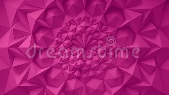 粉色几何三角墙挥舞背景无缝回路4K超高清视频的预览图