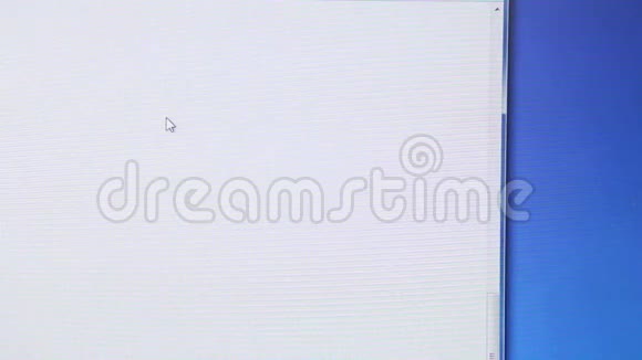 鼠标光标选择和滚动浏览器滚动条向下视频的预览图