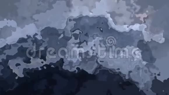 动画彩色背景无缝循环视频水彩画效果黑色灰色灰度和石板色视频的预览图