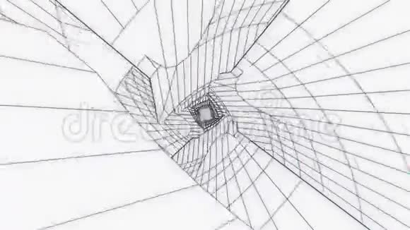 3数字隧道循环运动背景视频的预览图