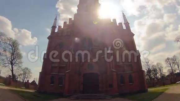 立陶宛克纳维教堂时间流逝视频的预览图