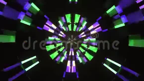 抽象的闪亮的五颜六色的积木移动的传播的传播的传播的视频的预览图